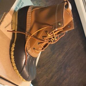L.L Bean 8” New Bean Boot Tan/Brown